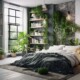Schlafzimmer mit Pflanzen deko